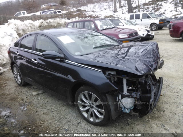 5NPEC4AC6DH534027 - 2013 HYUNDAI SONATA SE/LIMITED Dark Blue photo 1