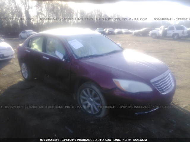 1C3CCBCG9DN608010 - 2013 CHRYSLER 200 LIMITED RED photo 1