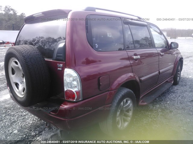 JS3TX92V354105042 - 2005 SUZUKI XL7 EX/LX RED photo 4