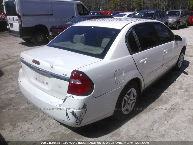 1G1ZS58F77F306815 - 2007 CHEVROLET MALIBU LS WHITE photo 4