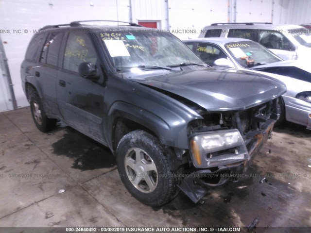 1GNDT13S452352495 - 2005 CHEVROLET TRAILBLAZER LS/LT GRAY photo 1