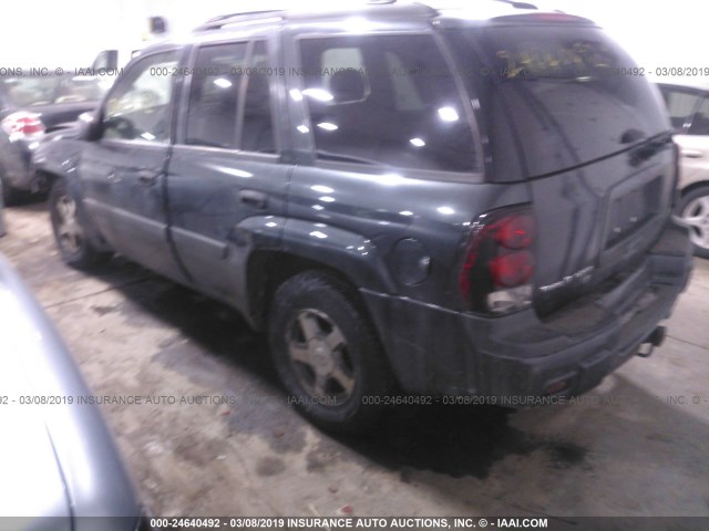 1GNDT13S452352495 - 2005 CHEVROLET TRAILBLAZER LS/LT GRAY photo 3