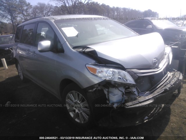 5TDDK3DC0FS122140 - 2015 TOYOTA SIENNA XLE/LIMITED GRAY photo 1