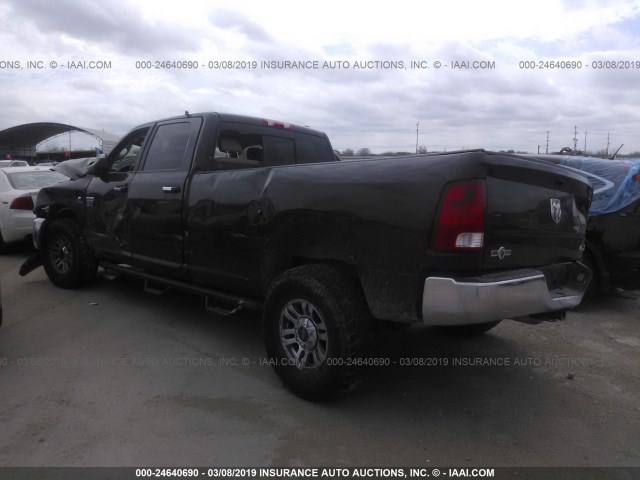 3D7UT2CL2AG143254 - 2010 DODGE RAM 2500 BROWN photo 3