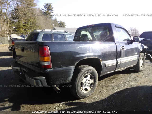 1GCEC14V02Z259224 - 2002 CHEVROLET SILVERADO C1500 BLACK photo 4