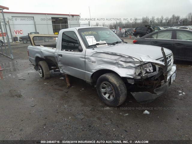 1FTYR10U03PA87668 - 2003 FORD RANGER SILVER photo 1