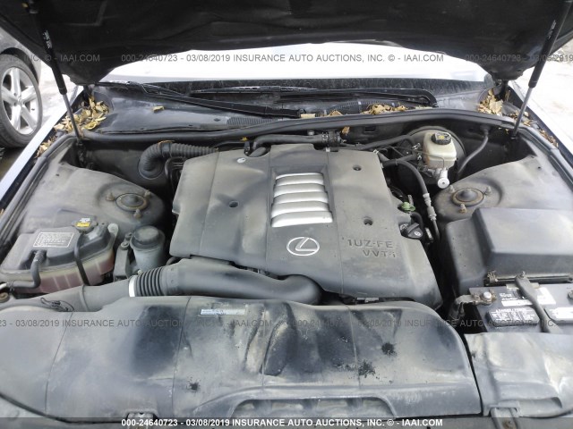 JT8BH28F6X0162973 - 1999 LEXUS LS 400 BLUE photo 10