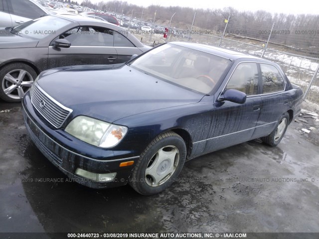 JT8BH28F6X0162973 - 1999 LEXUS LS 400 BLUE photo 2