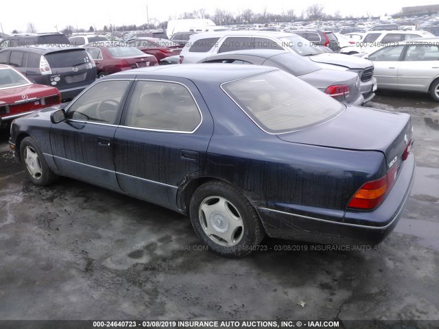 JT8BH28F6X0162973 - 1999 LEXUS LS 400 BLUE photo 3