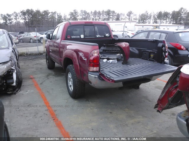 5TEUU42N16Z206054 - 2006 TOYOTA TACOMA ACCESS CAB წითელი ფოტო 3