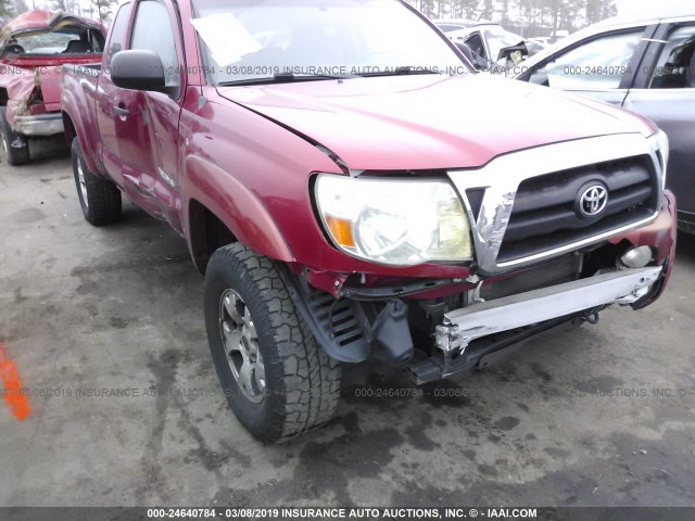 5TEUU42N16Z206054 - 2006 TOYOTA TACOMA ACCESS CAB წითელი ფოტო 6
