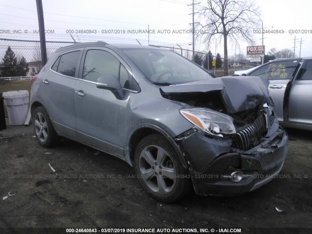 KL4CJBSB7EB781402 - 2014 BUICK ENCORE CONVENIENCE GRAY photo 1