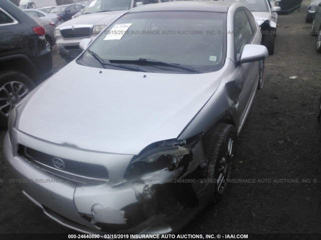 JTKDE177960134048 - 2006 TOYOTA SCION TC ვერცხლისფერი ფოტო 6