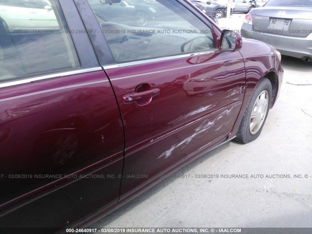 4T1BE32K62U623964 - 2002 TOYOTA CAMRY LE/XLE/SE RED photo 6