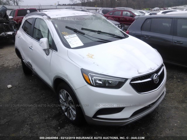 KL4CJASBXJB693223 - 2018 BUICK ENCORE PREFERRED WHITE photo 1