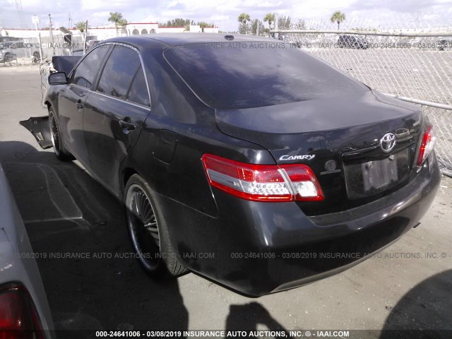 4T1BF3EK1BU227952 - 2011 TOYOTA CAMRY SE/LE/XLE 黑色 照片 3