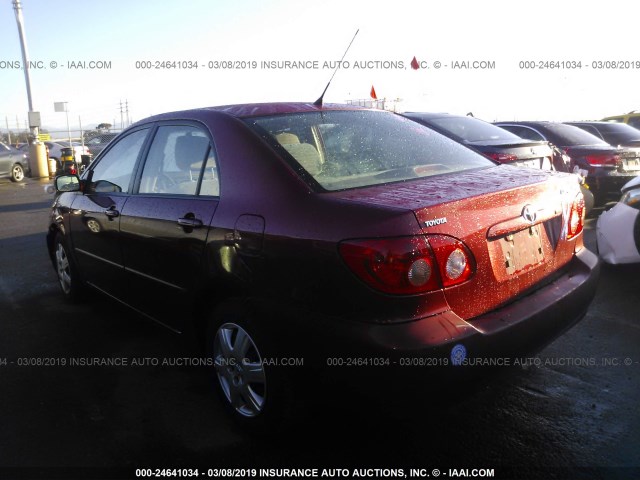 1NXBR32E86Z590180 - 2006 TOYOTA COROLLA CE/LE/S RED photo 3