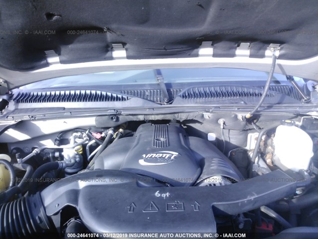 1GKEK63U36J122943 - 2006 GMC YUKON DENALI SILVER photo 10