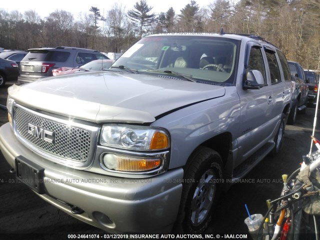 1GKEK63U36J122943 - 2006 GMC YUKON DENALI SILVER photo 2