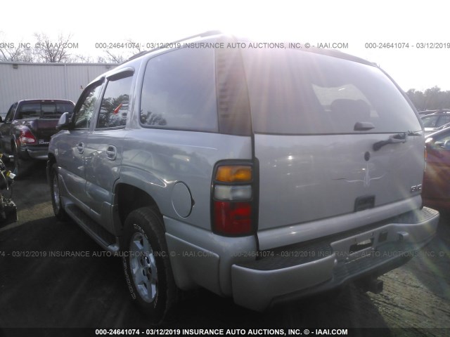 1GKEK63U36J122943 - 2006 GMC YUKON DENALI SILVER photo 3