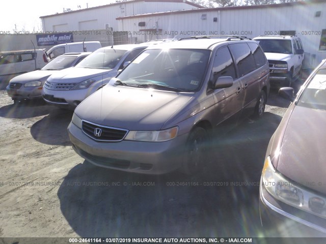 5FNRL18033B091778 - 2003 HONDA ODYSSEY EXL TAN photo 2