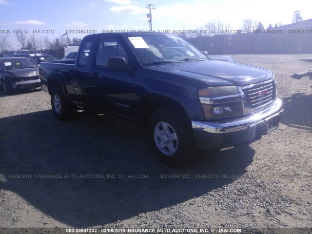 1GTDT196248174567 - 2004 GMC CANYON BLUE photo 1