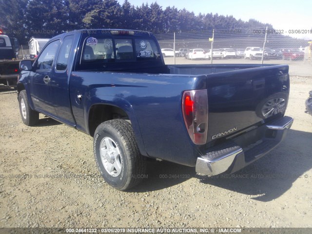 1GTDT196248174567 - 2004 GMC CANYON BLUE photo 3