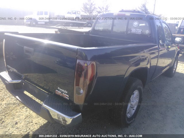 1GTDT196248174567 - 2004 GMC CANYON BLUE photo 4