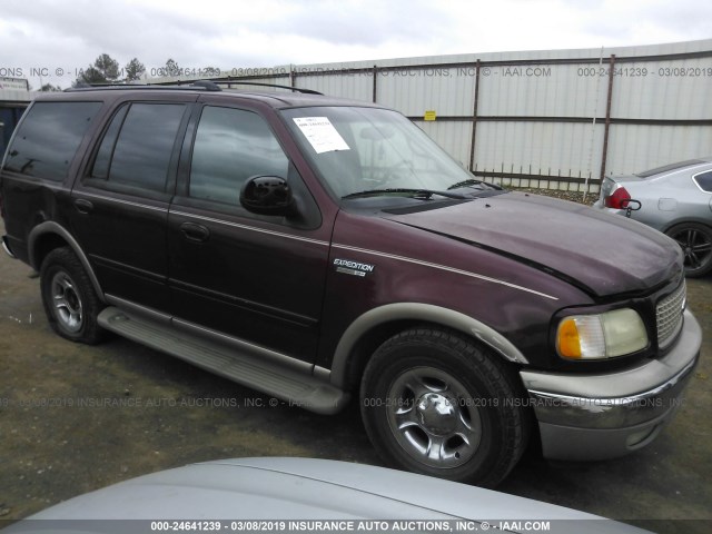 1FMRU1769YLA67990 - 2000 FORD EXPEDITION EDDIE BAUER MAROON photo 1