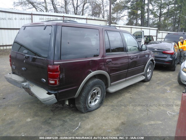 1FMRU1769YLA67990 - 2000 FORD EXPEDITION EDDIE BAUER MAROON photo 4