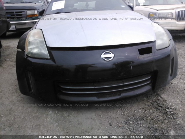 JN1AZ34E06M353277 - 2006 NISSAN 350Z COUPE BLACK photo 6