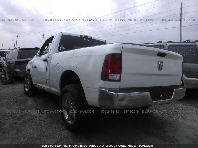 3C6JD6AK5CG111307 - 2012 DODGE RAM 1500 ST WHITE photo 3