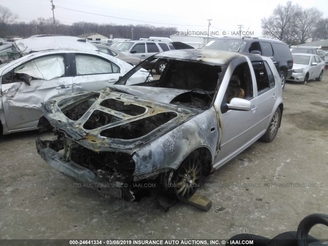 9BWFP21J534004654 - 2003 VOLKSWAGEN GOLF GL TDI SILVER photo 2