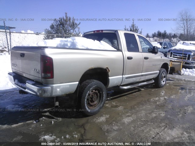 3D7KU28D13G741330 - 2003 DODGE RAM 2500 ST/SLT 金色 照片 4