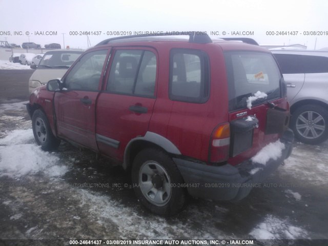 2S3TD62V846103923 - 2004 SUZUKI VITARA LX RED photo 3