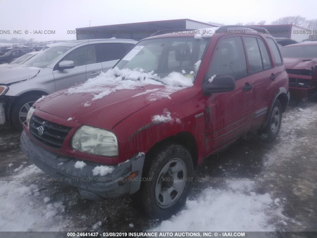 2S3TD62V846103923 - 2004 SUZUKI VITARA LX RED photo 6