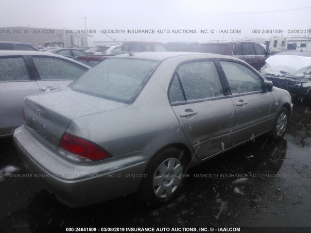 JA3AJ26E12U025029 - 2002 MITSUBISHI LANCER ES SILVER photo 4