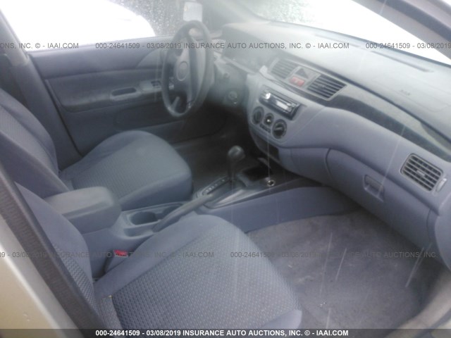 JA3AJ26E12U025029 - 2002 MITSUBISHI LANCER ES SILVER photo 5