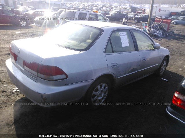 1HGCG66832A109057 - 2002 HONDA ACCORD EX/SE SILVER photo 4