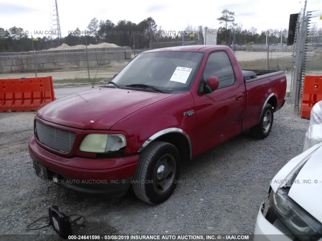 2FTRF17293CA06220 - 2003 FORD F150 RED photo 2