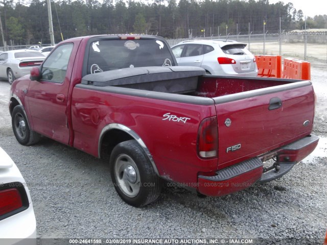 2FTRF17293CA06220 - 2003 FORD F150 RED photo 3