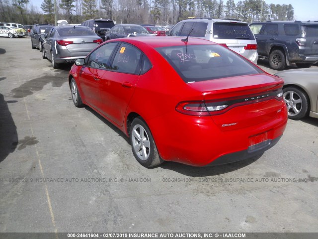 1C3CDFBB6GD667875 - 2016 DODGE DART SXT RED photo 3