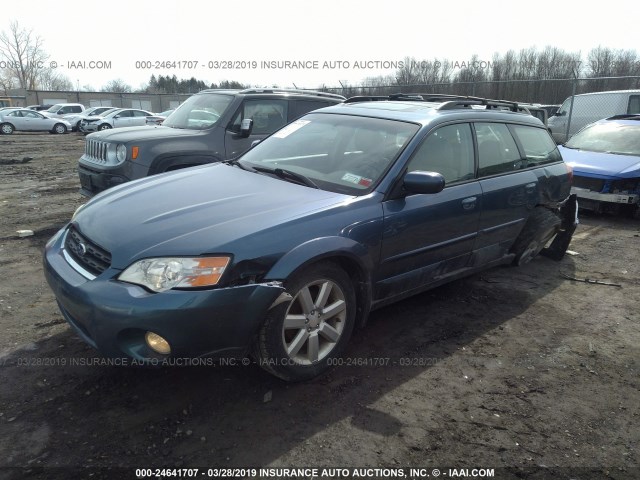 4S4BP62C667324872 - 2006 SUBARU LEGACY OUTBACK 2.5I LIMITED BLUE photo 2