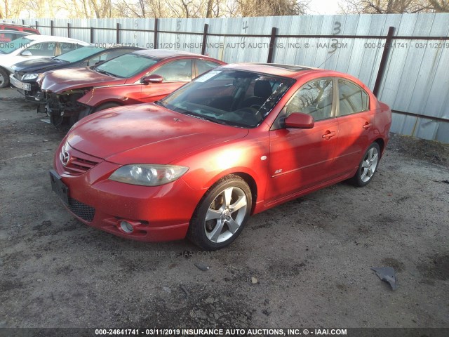 JM1BK323141217147 - 2004 MAZDA 3 S RED photo 2