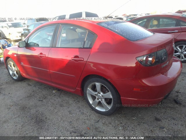 JM1BK323141217147 - 2004 MAZDA 3 S RED photo 3