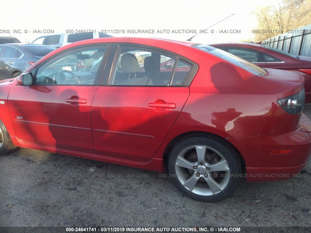 JM1BK323141217147 - 2004 MAZDA 3 S RED photo 6