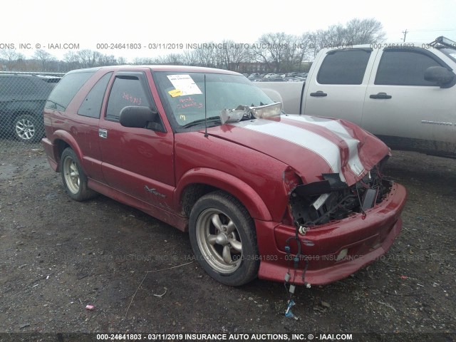 1GNCS18X34K138339 - 2004 CHEVROLET BLAZER MAROON photo 1