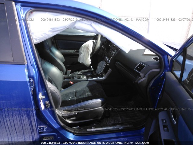 JF1VA2W6XF9806321 - 2015 SUBARU WRX STI/LAUNCH EDITION BLUE photo 5