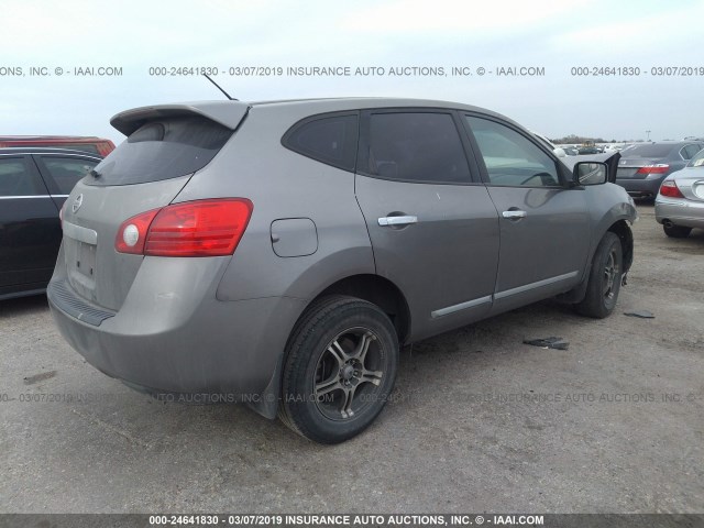 JN8AS5MT7BW577449 - 2011 NISSAN ROGUE S/SV/KROM GRAY photo 4