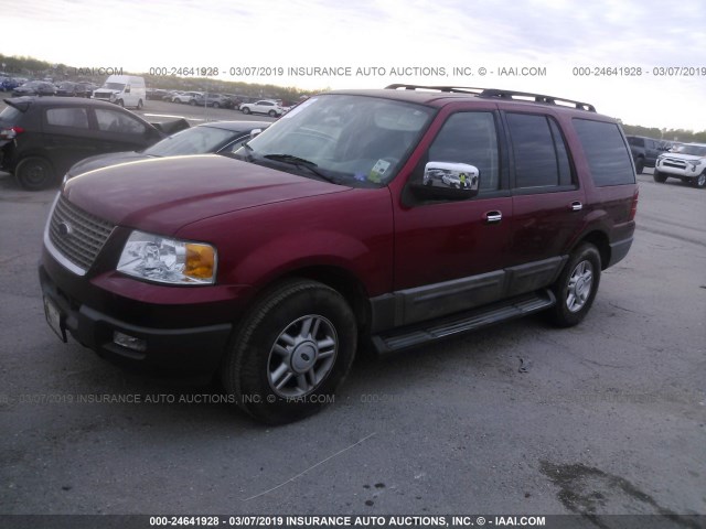 1FMPU15566LA91257 - 2006 FORD EXPEDITION XLT RED photo 2